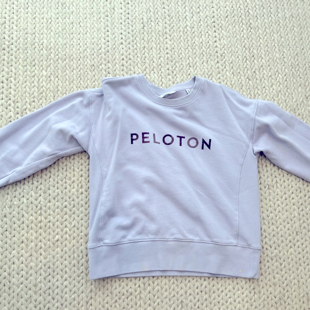Peloton Lavender sweatshirt XS